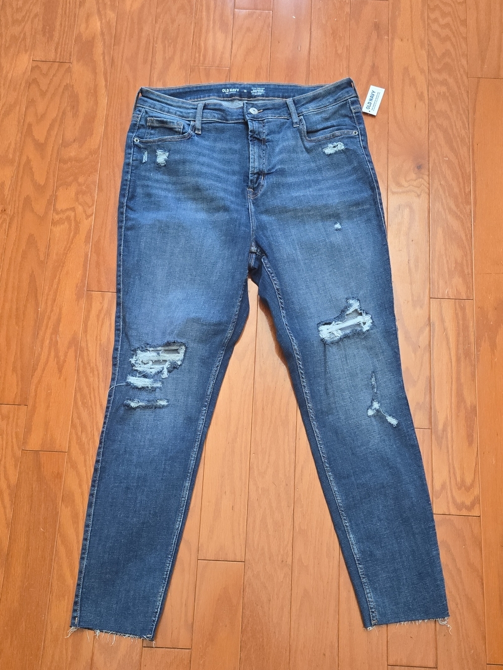 Old Navy Women's High-Rise Distressed Skinny Jeans NWT Size 14